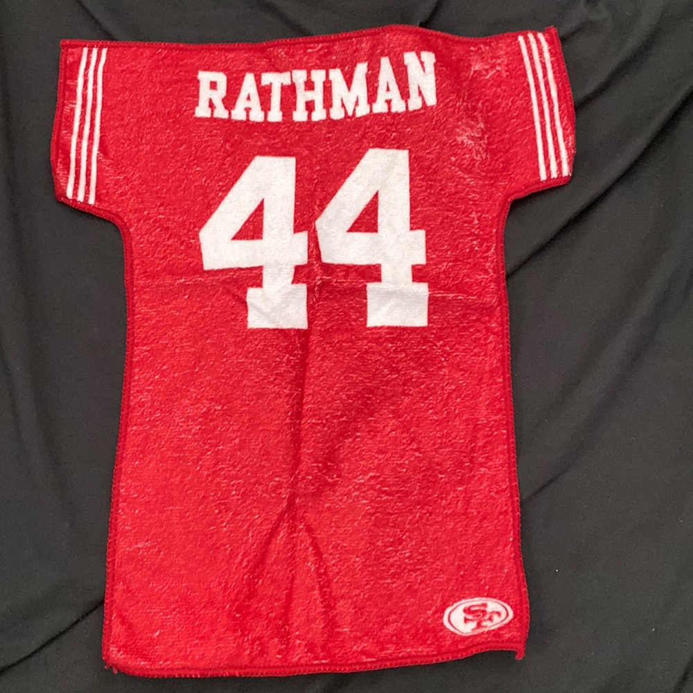 Tim Rathman 49ers towel